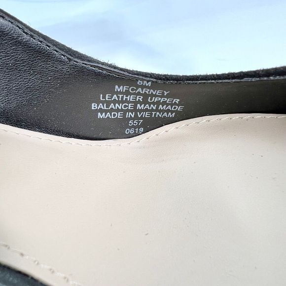 Marc Fisher Carney Heels Size 8 M Black Suede Leather Pointed Toe Strap - Picture 11 of 12